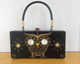 Enid Collins of Texas 1967 “night owl” mini box bag