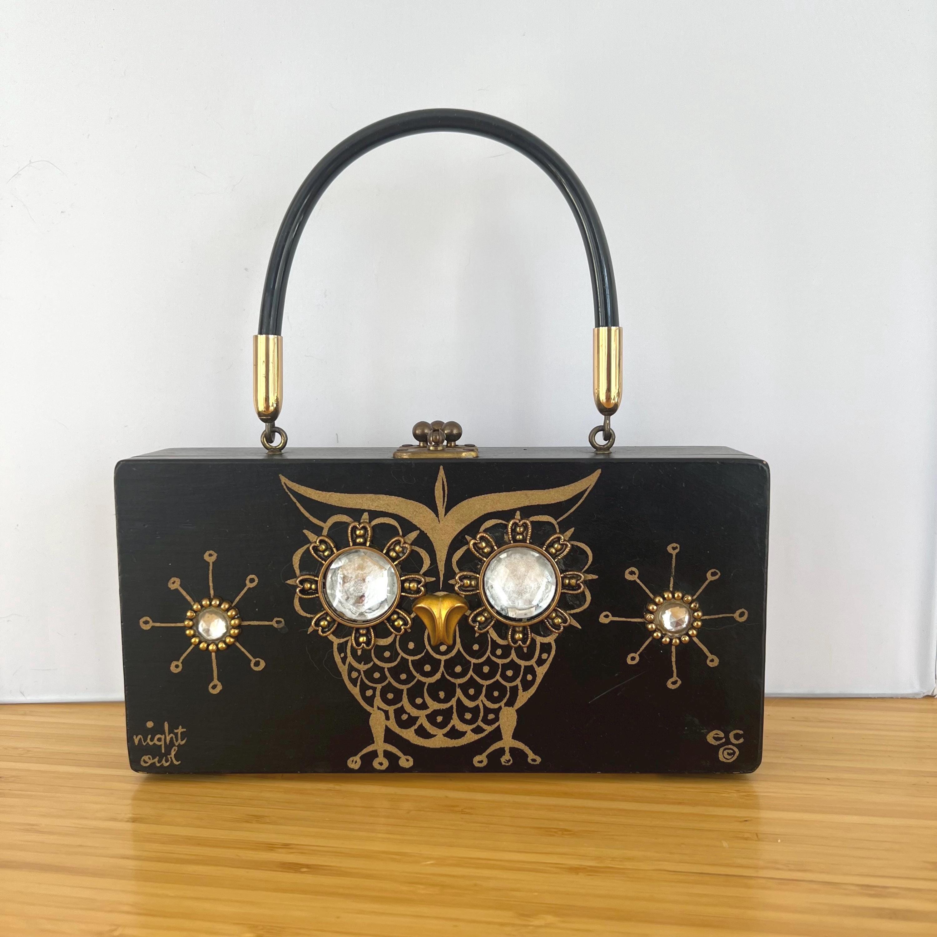 Enid Collins of Texas 1967 “night owl” mini box bag
