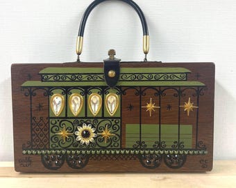 Enid Collins of Texas 1964 “cable car” box bag
