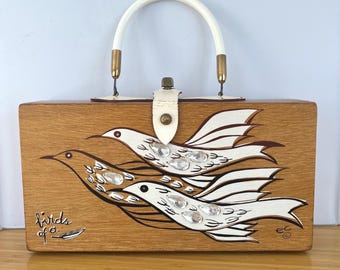 Enid Collins of Texas 1962 "birds of a feather" box bag
