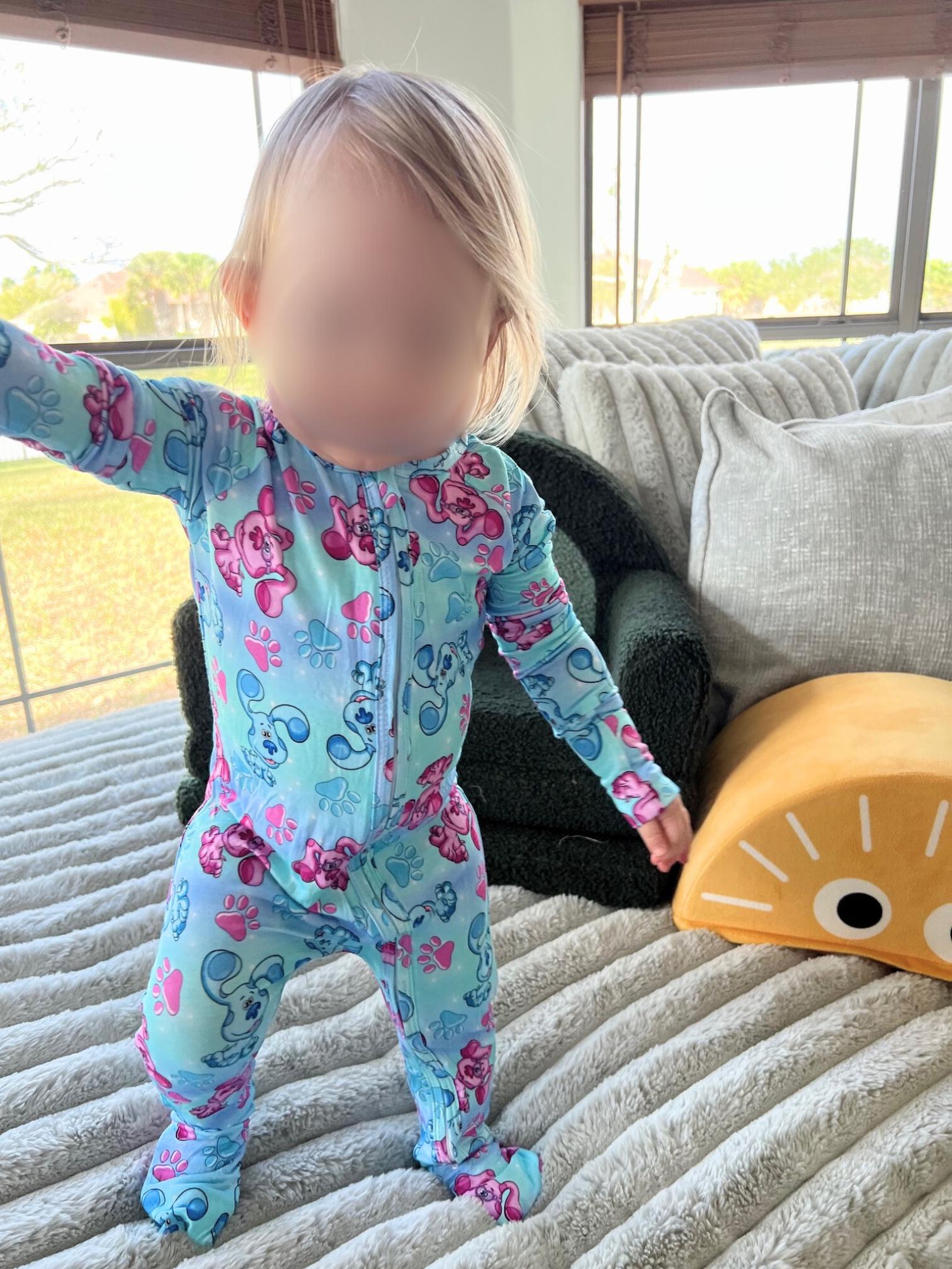 Blue Clues Bamboo Pajamas- Footie Pajamas