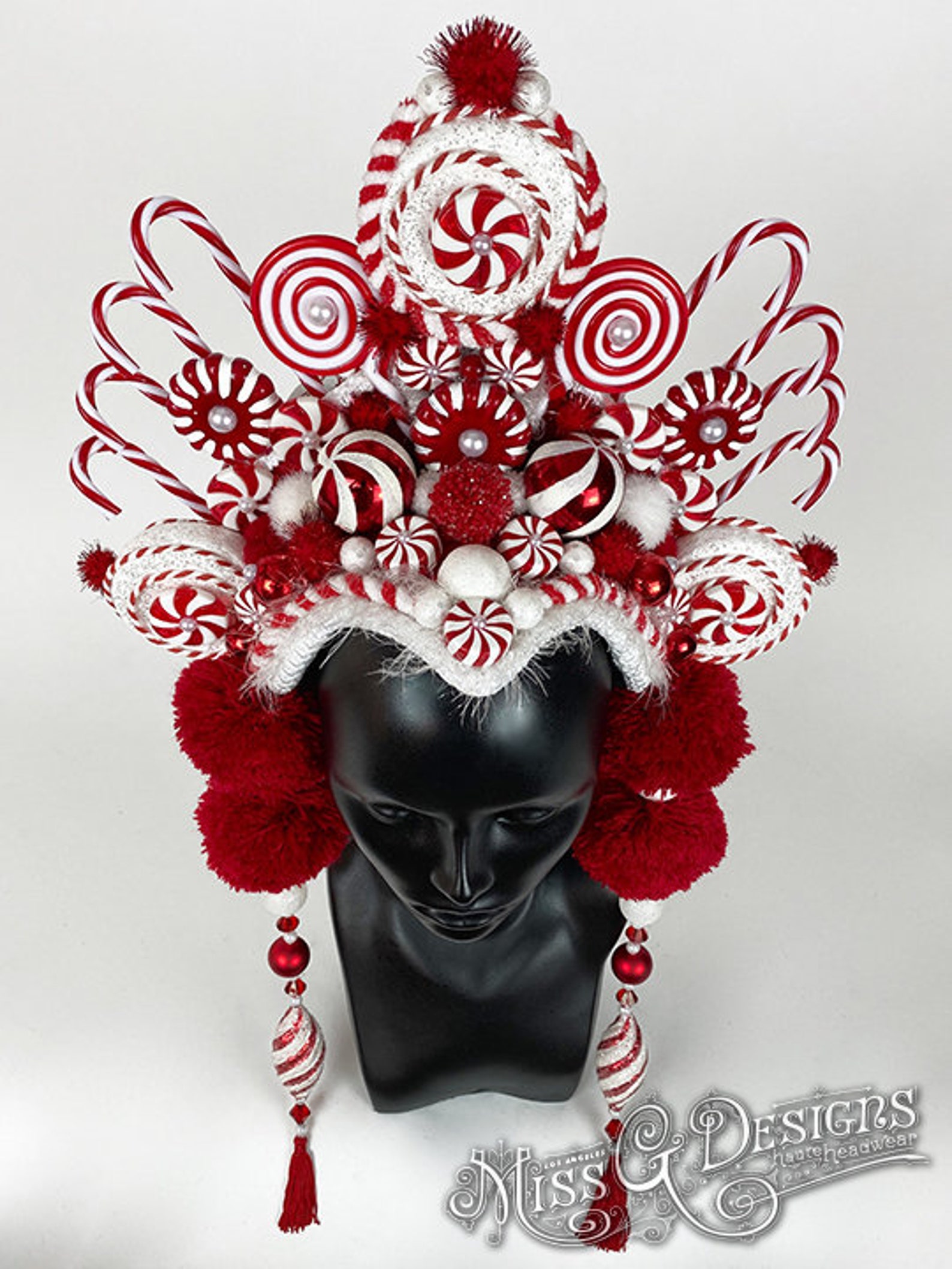 Candy Cane Crown Headpiece Etsy