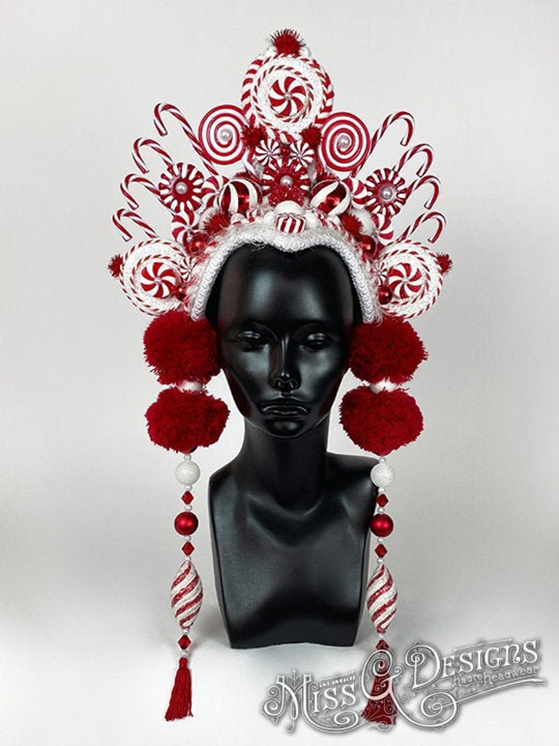 Candy Cane Crown Headpiece Etsy