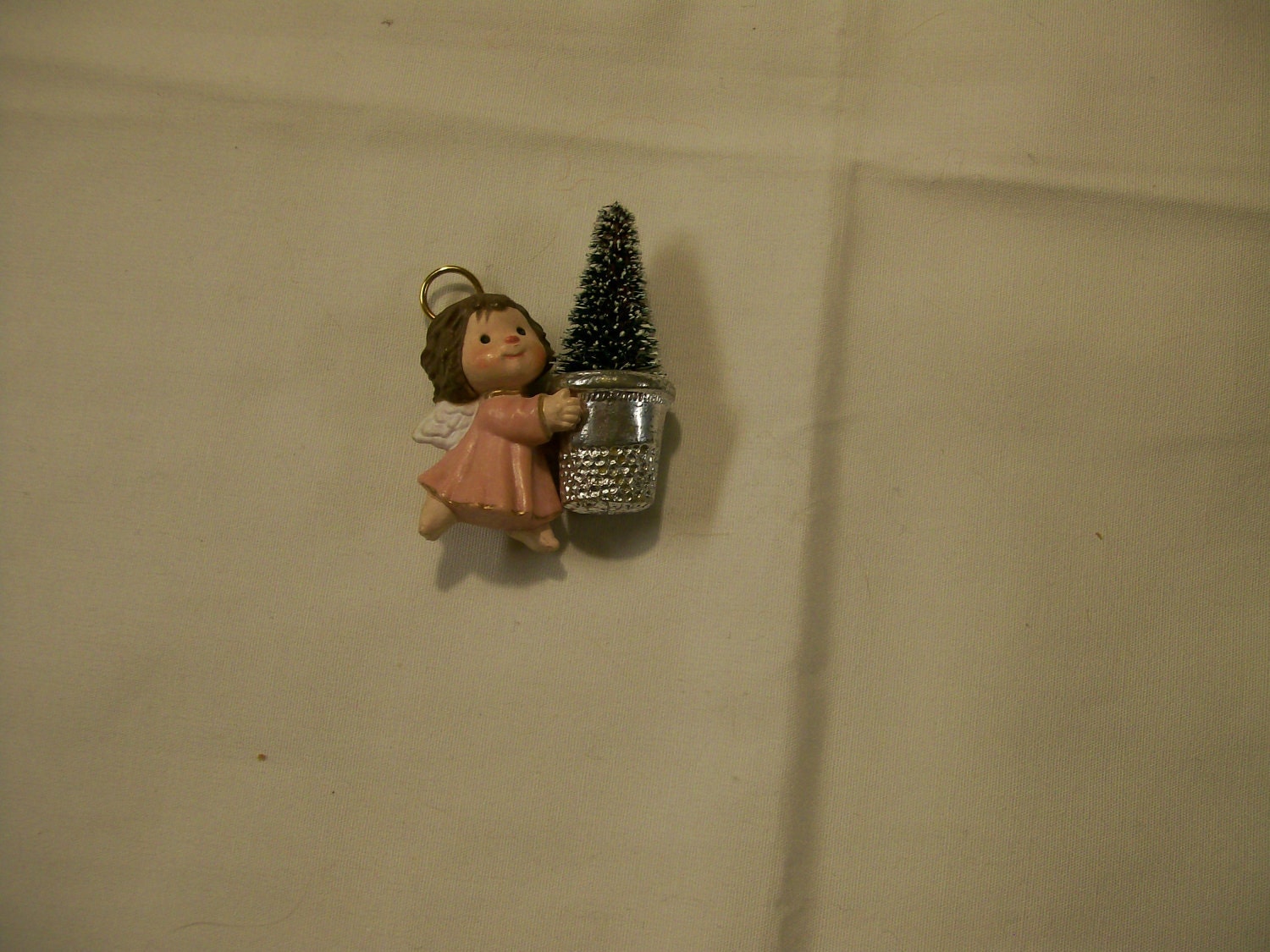 Vintage Hallmark Ornament Thimble Angel Thimble Series 1981 Etsy