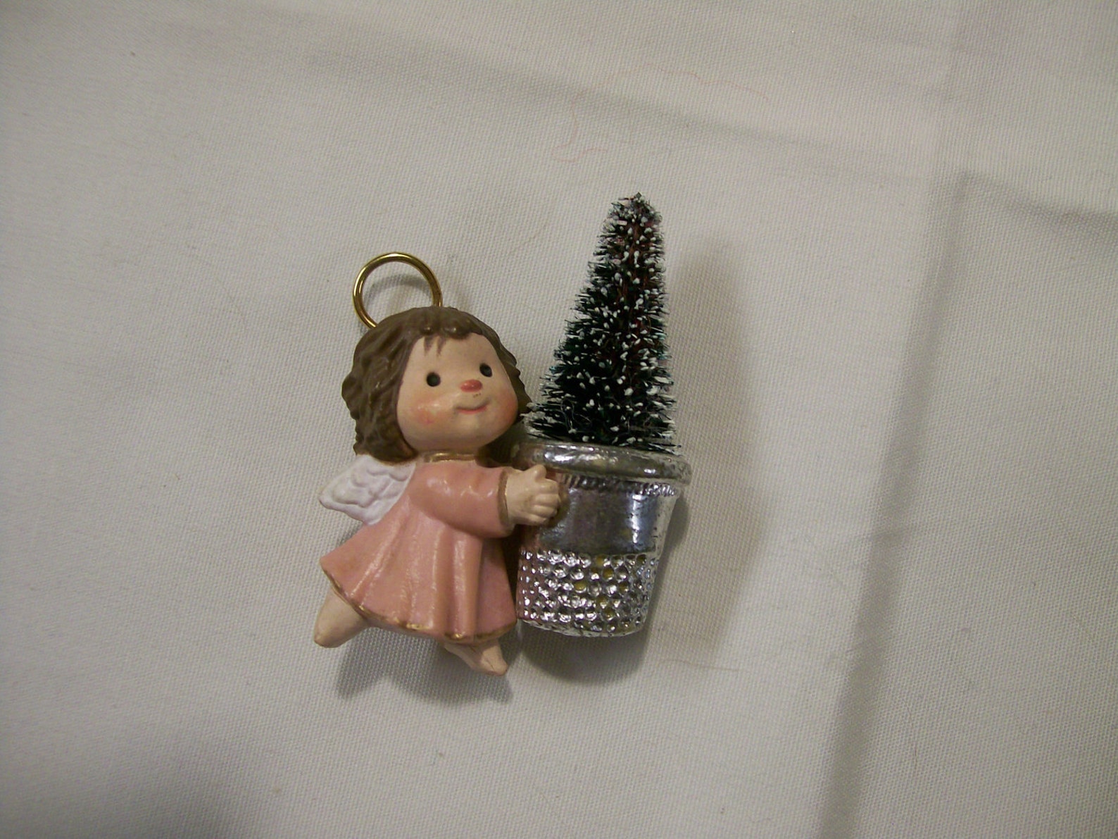 Vintage Hallmark Ornament Thimble Angel Thimble Series 1981 Etsy