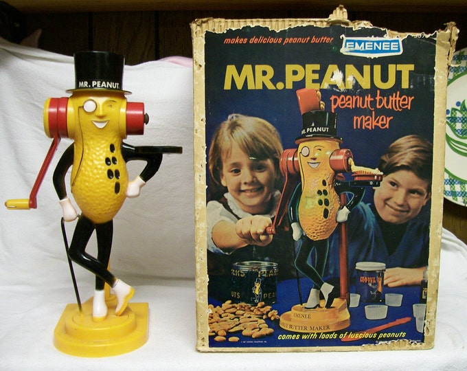 Vintage Mr. Peanut Peanut Butter Maker by Emenee Circa 1967 Etsy