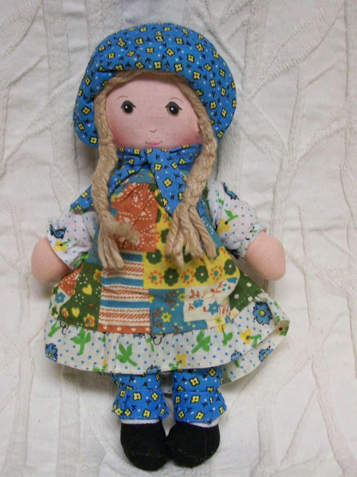 Vintage Holly Hobbie Cloth Rag Doll by Knickerbocker 9 Inches Etsy