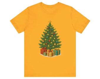 Christmas Tree with Presents T-Shirt | Holiday Tree Tee