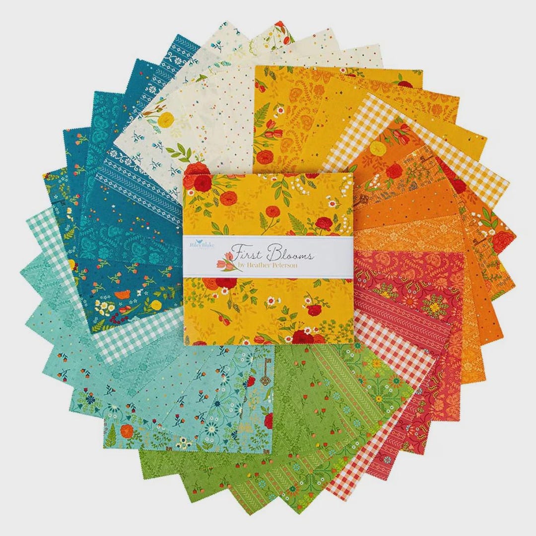 Layer Cake 10" Squares First Blooms by Heather Peterson for Riley Blake ...