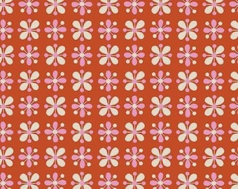 Petunia Wallflower Cayenne RS3051-14 by Kimberly Kight for Ruby Star Society 100% Cotton