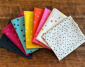8 Piece Fat Quarter Bundle Starry by Alexia Abegg for Ruby Star Society 100% Cotton