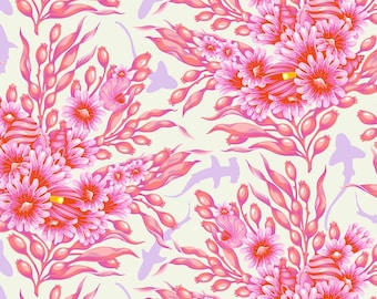 Floral Reef Shadow Sharks Delphine by Tula Pink for Free Spirit Fabrics 100% Cotton