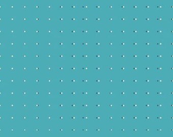 Pivot Double Dots Dark Turquoise RS1078-14 by Rashida Coleman Hale for Ruby Star Society 100% Cotton