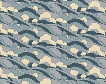 Liberty Woodland Walk Misty Morning Hillside A Lasenby Quilt Cotton
