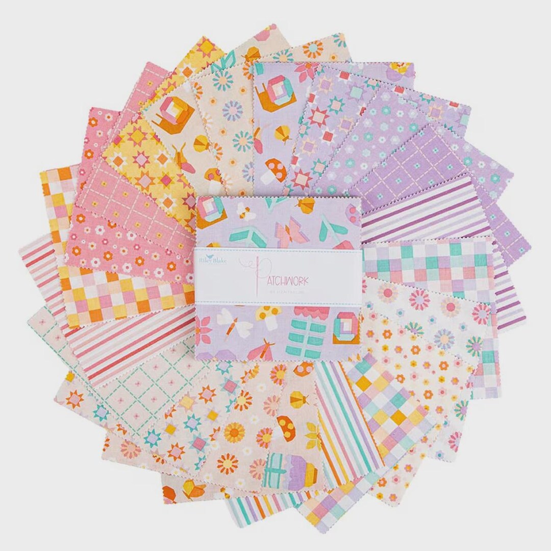 Charm Pack 5" Squares Patchwork by Liza Taylor for Riley Blake Designs ...