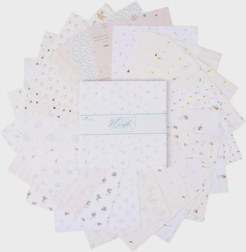 Layer Cake 10" Squares Hush Hush 3 by the Riley Blake Designers 100% ...