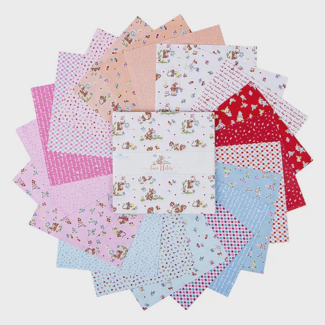 Layer Cake 10" Squares Love Notes by Lindsay Wilkes for Riley Blake ...