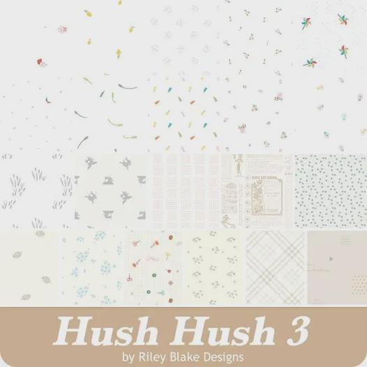 Hush Hush 3 Low Volume Riley Blake 40 Piece Precut Hexagons 1" Finished ...