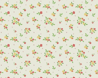 Summer's In Town Floral Cream by Sandy Gervais for Riley Blake 100% Cotton
