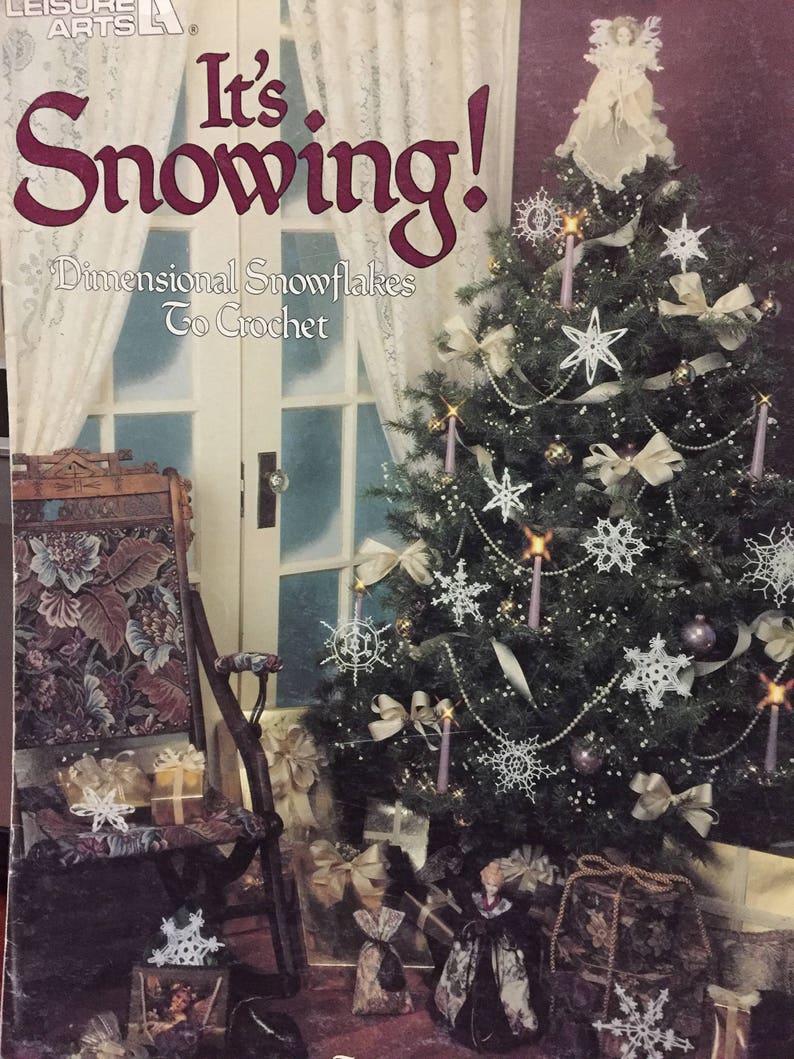 christmas crochet ornament pattern book crochet dimensional snowflake pattern victorian tree ornaments cotton crochet patterns leaflet