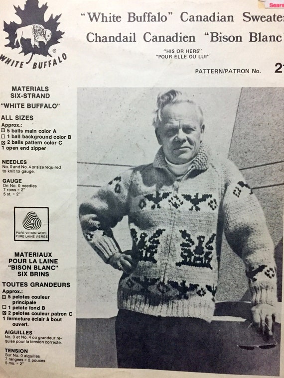 Digital Download Pdf Knit Pattern Vintage White Buffalo Etsy Digital Download Pdf Knit Pattern Vintage White Buffalo Etsy