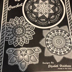 Crochet pattern doilies tablecloth chair cover Elizabeth Hiddleson cotton crochet patterns book vintage Victorian Volume 27 Crochet pattern doilies tablecloth chair cover Elizabeth Hiddleson cotton crochet patterns book vintage Victorian Volume 27