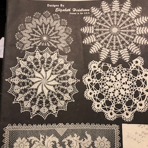 Crochet pattern doilies tablecloth chair cover Elizabeth Hiddleson cotton crochet patterns book vintage Victorian Volume 27 Crochet pattern doilies tablecloth chair cover Elizabeth Hiddleson cotton crochet patterns book vintage Victorian Volume 27