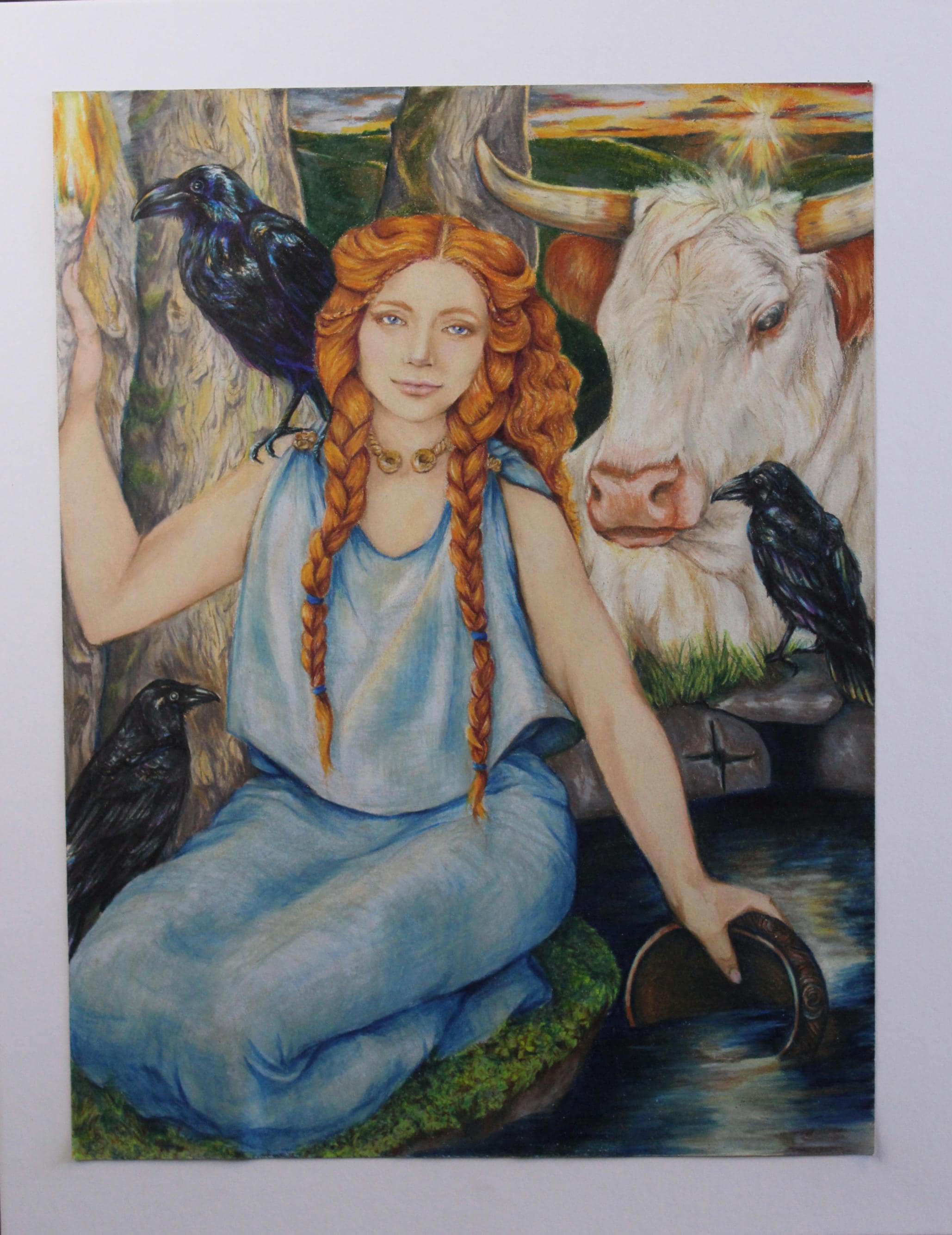 Goddess Altar Artwork - Brigid