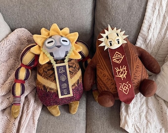 Set di peluche Expedition 33, peluche del personaggio di Clair Obscur, bambole di peluche ispirate a Esquie e Monoco, regalo per fan dei giochi di ruolo e bambini