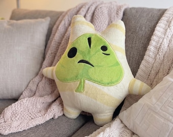 Peluche Korok inspirado en Zelda, espíritu del bosque, peluche adorable de personaje de juego kawaii, regalo suave y acogedor para jugadores, fans y niños.