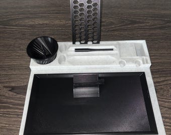 Bandeja de liar Pro - Multipieza con soporte para smartphone, cenicero y accesorios