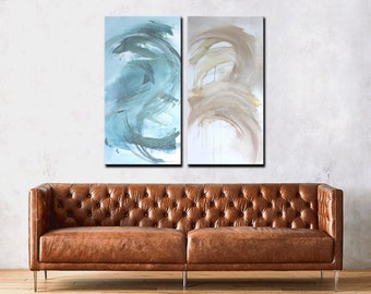 Large Abstract Painting Large Abstract Art Nautical Art 48x48 Large Wall Art Large Original Painting on Canvas US Artist 100% painting