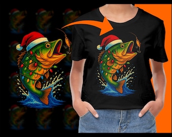 Christmas Fishing Bass Fish PNG, Free Commercial use, Instant Download