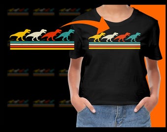 Retro T-Rex Dinosaur PNG, Free Commercial use, Instant Download