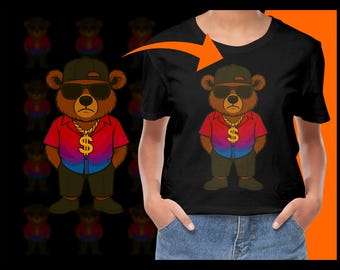 Cool Teddy Bear 4 PNG, Free Commercial use, Instant Download