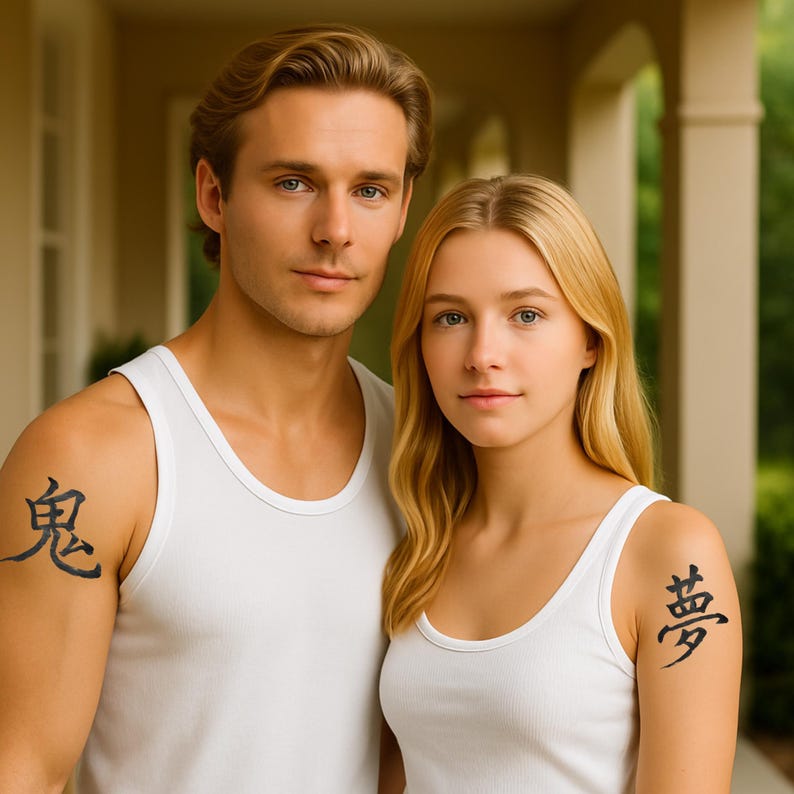 Yume 夢 Japanese Kanji Tattoo Design Minimalist Shoulder Tattoo Instant ...