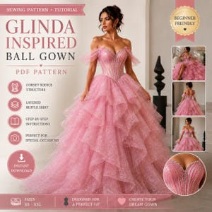 glinda popular dress pattern I recreated Glinda's dress from the new Wicked movie! (No pattern) : r/ sewing