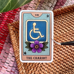 The Chariot Wheelchair Tarot Sticker