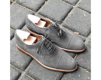 Joseph Abboud Enea Suede Wingtip Oxfords - 7 D Width Mens  display picture 2