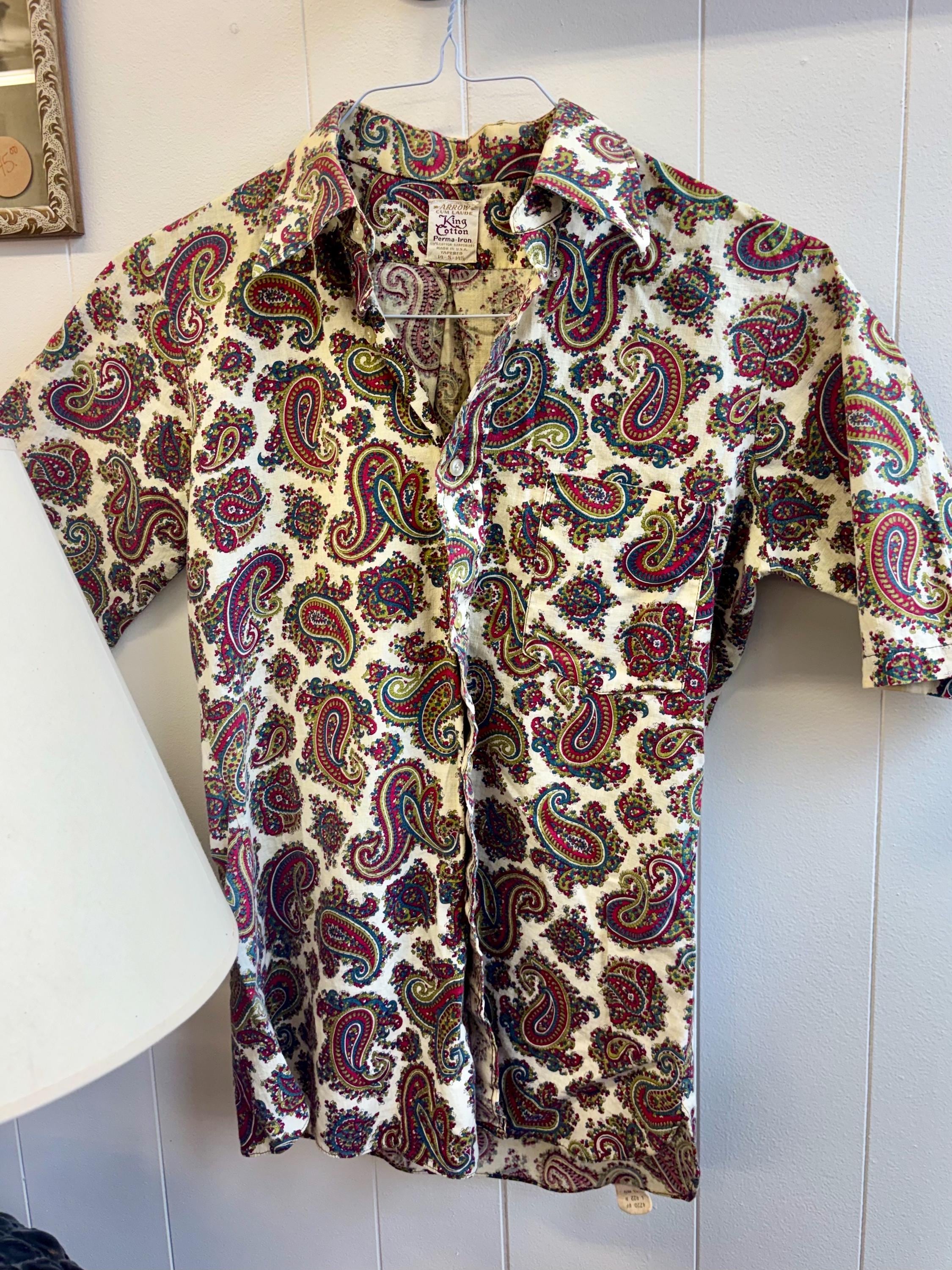 Mens 1960s Paisley Shirts - Etsy
