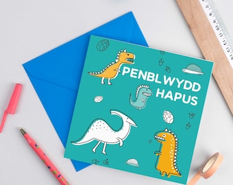 Walisische Geburtstagskarte – „Pen-blwydd Hapus“ In Goldfolie, Mit Diamant-Design, Für Ihn, Sie, Familie & Freunde