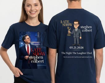 Stephen Colbert, mort de rire dans la nuit 2026 - T-shirt du spectacle final