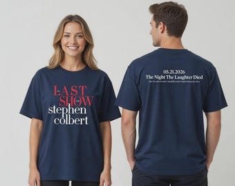 T-shirt graphique Late Night Comedy Farewell 2026 The Night Laughters Dies