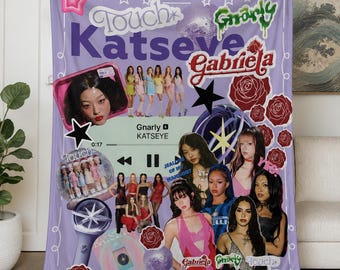 Kpop Girl Group Inspired Flannel Blanket Cozy Music Fan Throw Gift
