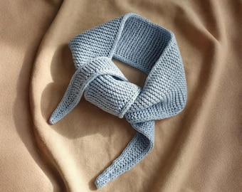 Sophie Scarf Knitting Instruction DIY Knitted Scarf PDF Easy Garter Stitch Knitting Pattern iCord Shawl Winter Accessory Instant Download