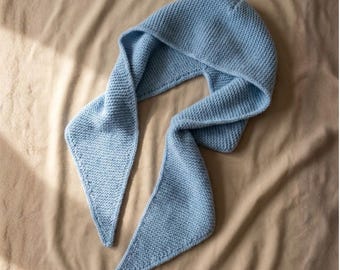 Sophie Hood Knitting Instructions DIY Hooded Scarf PDF Easy Garter Stitch Knitting Pattern Shawl Winter Accessory Instant Download