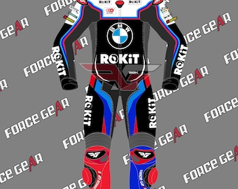 Tuta da corsa in pelle BMW Rokit SBK: design Michael Van Der Mark 2025