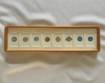 Framed Solar System Painting