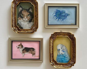 Custom Framed Pet Portraits