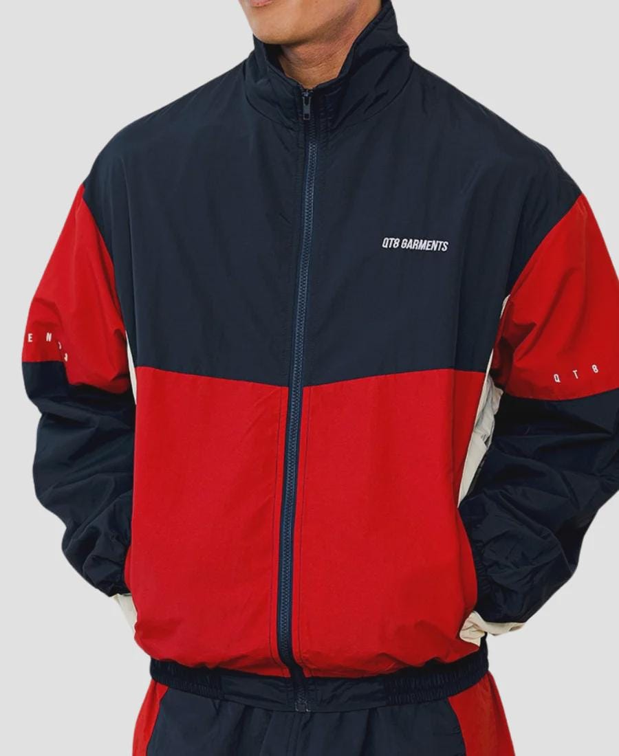 Qt8 Garments Red & Black Unisex Track Jacket - Etsy